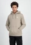 Hoodie ALPHA INDUSTRIES "Basic Hoodie SL", Herren, Gr. S, beige (vintage sand),