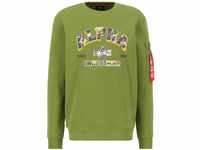 Sweater ALPHA INDUSTRIES "ALPHA Men - Sweatshirts College Camo Sweater" Gr. S,...