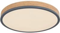 GLOBO LIGHTING Deckenleuchte "DORO", grau (graphit, natur), &Oslash; 45cm, 1 Stk.,