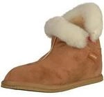 Hausschuh SHEPHERD "Shepherd Hausschuhe Leder", Damen, Gr. 42, cognac, Leder, Schuhe