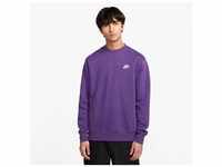 Sweatshirt NIKE SPORTSWEAR "CLUB FLEECE CREW" Gr. M, lila (purple cosmos, white)