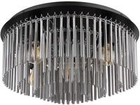 GLOBO LIGHTING Deckenleuchte "GORLEY", schwarz (schwarz matt), &Oslash; 50cm H: 25cm, 1