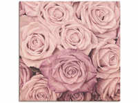 Artland Wandbild "Rosen", Blumen, (1 St.), als Leinwandbild, Wandaufkleber in