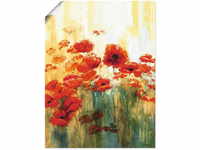 Artland Wandbild "Mohnwiese", Blumen, (1 St.), als Alubild, Outdoorbild,