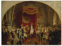 Leinwandbild ARTLAND "Huldigung Friedrich dem Großen" Bilder Gr. B/H: 60 cm x...