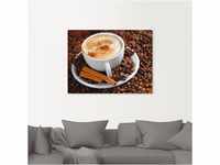 Wandbild ARTLAND "Cappuccino - Kaffee" Bilder Gr. B/H: 80 cm x 60 cm,...