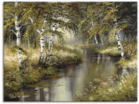 Wandbild ARTLAND "Kanal tief im Wald" Bilder Gr. B/H: 80 cm x 60 cm,...