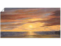 Artland Wandbild "Sonne am Strand", Strand, (1 St.), als Alubild, Outdoorbild,