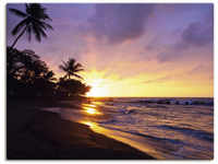 Artland Wandbild "Tropischer Strand", Sonnenaufgang & -untergang, (1 St.), als