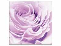 Wandbild ARTLAND "Pastell Rose" Bilder Gr. B/H: 100 cm x 100 cm, Leinwandbild...