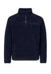 Kapuzenpullover BRANDIT "Brandit Herren Teddyfleece Troyer", Damen, Gr. S, blau