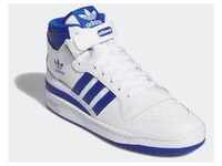 Sneaker ADIDAS ORIGINALS "FORUM MID" Gr. 43, blau (cloud white, royal blue,...