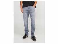Regular-fit-Jeans JACK & JONES "CLARK EVAN" Gr. 32, Länge 32, grau (grey denim)