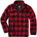 Kapuzenpullover BRANDIT "Brandit Herren Teddyfleece Troyer", Damen, Gr. S, rot,