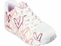 Wedgesneaker SKECHERS "UNO-SPREAD THE LOVE" Gr. 36, rosa (weiß, rosa) Damen Schuhe