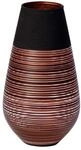 Villeroy & Boch Dekovase "Vase Soliflor Manufacture Swirl 18 cm schwarz-kupfer"