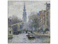 Wandbild ARTLAND "Ansicht von Amsterdam mit Kanal. 1874" Bilder Gr. B/H: 50 cm...
