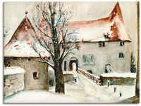 Wandbild ARTLAND "Winter auf der Burg" Bilder Gr. B/H: 60 cm x 45 cm,...