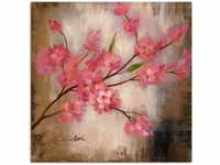 Leinwandbild ARTLAND "Kirschblüte I" Bilder Gr. B/H: 70 cm x 70 cm, Blumen