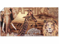 Artland Wandbild "Afrika", Wildtiere, (1 St.), als Alubild, Outdoorbild,