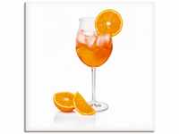 Artland Wandbild "Aperol Spritz mit einer Scheibe Orange", Getränke, (1 St.),...
