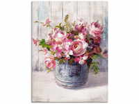 Wandbild ARTLAND "Gartenblumen I" Bilder Gr. B/H: 45 cm x 60 cm, Leinwandbild...