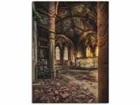 Wandbild ARTLAND "Lost Place - verlassene Kirche II" Bilder Gr. B/H: 60 cm x 80...