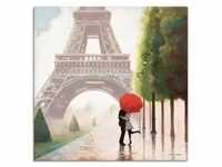 Wandbild ARTLAND "Paris Romanze II" Bilder Gr. B/H: 100 cm x 100 cm,...