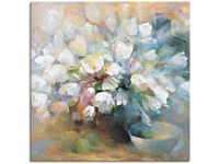 Artland Leinwandbild "Strahlend weiße Tulpen I", Blumen, (1 St.), auf...
