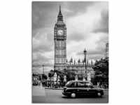 Wandbild ARTLAND "London Taxi und Big Ben" Bilder Gr. B/H: 45 cm x 60 cm,