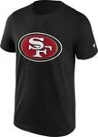 T-Shirt FANATICS "Fanatics T-Shirt San Francisco 49ers Primary Logo Graphic", Damen,
