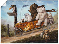 Artland Wandbild "Reisendes Kinderspielzeug", Spielzeuge, (1 St.), als...