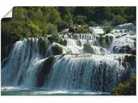 Artland Wandbild "Krka Wasserfälle", Gewässer, (1 St.), als Leinwandbild,...