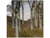Artland Kunstdruck "Birken im Herbst. Um 1898", Wiesen & Bäume, (1 St.), als