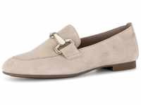Slipper GABOR Gr. 37, beige (hellbeige) Damen Schuhe Slip ons Loafer, Halbschuh mit