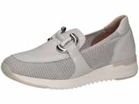 Slipper CAPRICE Gr. 39, weiß (offwhite, kombiniert) Damen Schuhe Slip ons Sneaker,