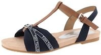 TOM TAILOR Sandalette, Sommerschuh, Sandale, Blockabsatz, mit verstellbarer Schnalle