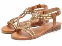 Sandale LASCANA Gr. 36, braun (camelfarben) Damen Schuhe Lascana