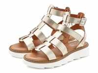 Sandale LASCANA Gr. 39, goldfarben Damen Schuhe Alle Lascana-Produkte