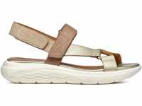 Sandale GEOX "D SPHERICA EC5W A" Gr. 36, goldfarben (sand, goldfarben) Damen Schuhe