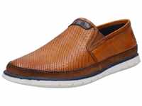 Slipper BUGATTI Gr. 41, braun (cognac usesd) Herren Schuhe Slipper mit seitlichen