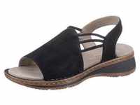Riemchensandale ARA "HAWAII" Gr. 36, blau (dunkelblau) Damen Schuhe Flats