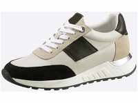 Sneaker HEINE Gr. 36, beige (beige, schwarz) Damen Schuhe Schnürer