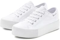 LASCANA Sneaker Schn&uuml;rhalbschuh, Freizeitschuh aus Textil mit Plateausohle