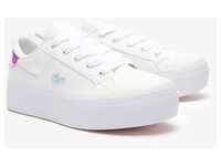 Sneaker LACOSTE "ZIANE PLATFORM 124 1 CFA" Gr. 37, pink (wht, lt pnk) Schuhe Sneaker