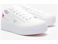 Sneaker LACOSTE "ZIANE PLATFORM 124 1 CFA" Gr. 37, pink (wht, lt pnk) Schuhe Sneaker
