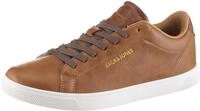 Sneaker JACK & JONES "JFWBOSLEY", Herren, Gr. 42, braun (cognac), Lederimitat, Schuhe