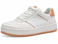 Plateausneaker TAMARIS Gr. 36, orange (weiß, orange) Damen Schuhe Sneaker mit