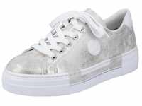 Sneaker RIEKER Gr. 35, grau (metallic, grau) Damen Schuhe Sneaker