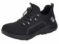 Slip-On Sneaker RIEKER Gr. 36, schwarz Damen Schuhe Sneaker Trekking Schuh,